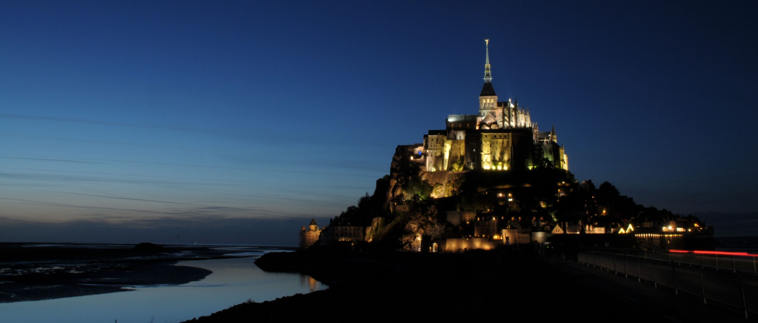 Le Mont St Michel at Night