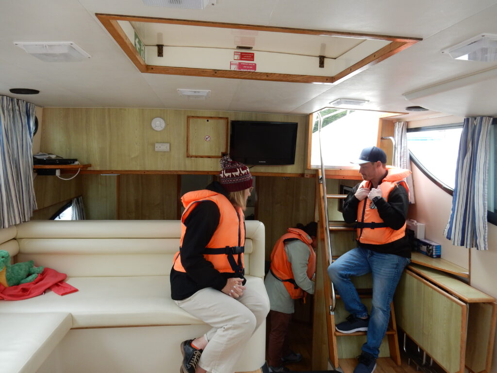 Interior of a le boat houseboat